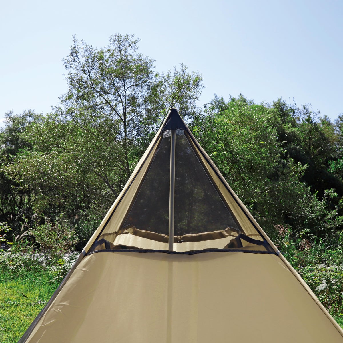 CAPTAIN STAG Trekker トレッカーワンポールテントレクタ270UV（カーキ