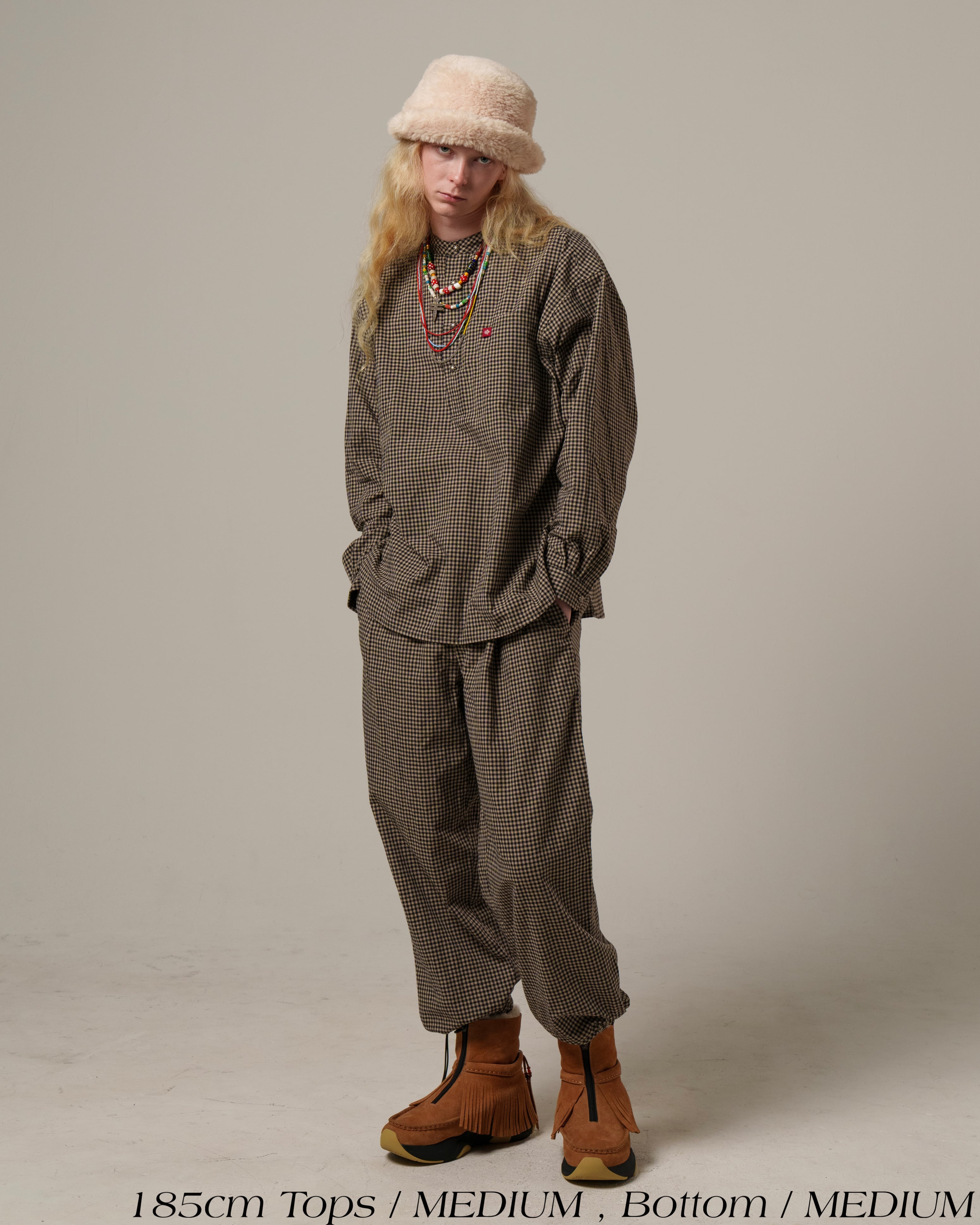 Fabric Pants/Hickory | AMBERGLEAM