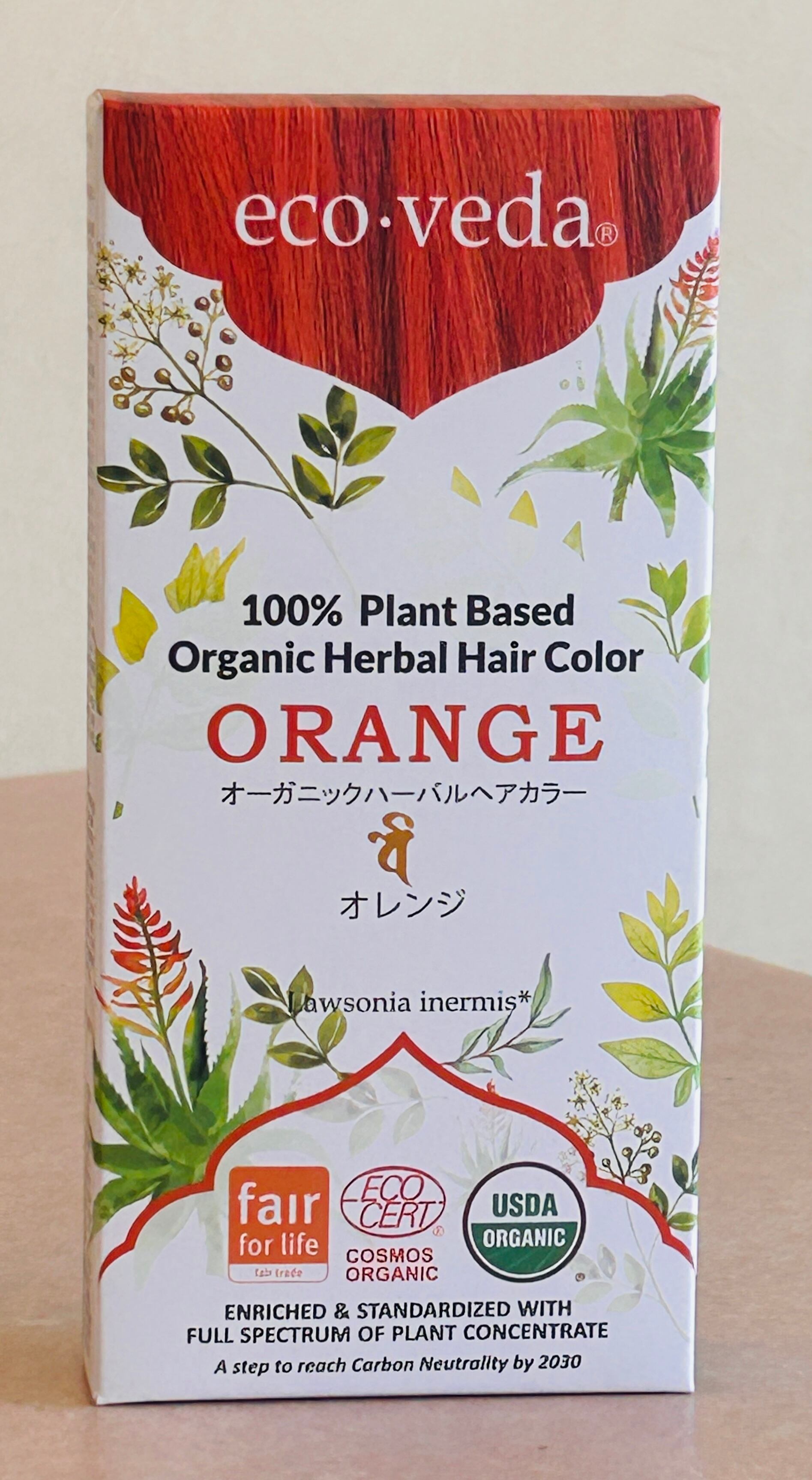 オーガニックハーバルヘアカラー（オレンジ他） eco-veda オーガニックハーバルヘアカラー オレンジ – Hinoka