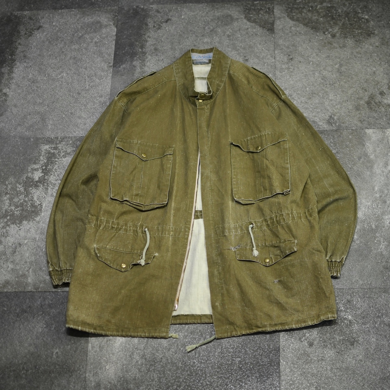 design 4pocket cotton linen jacket