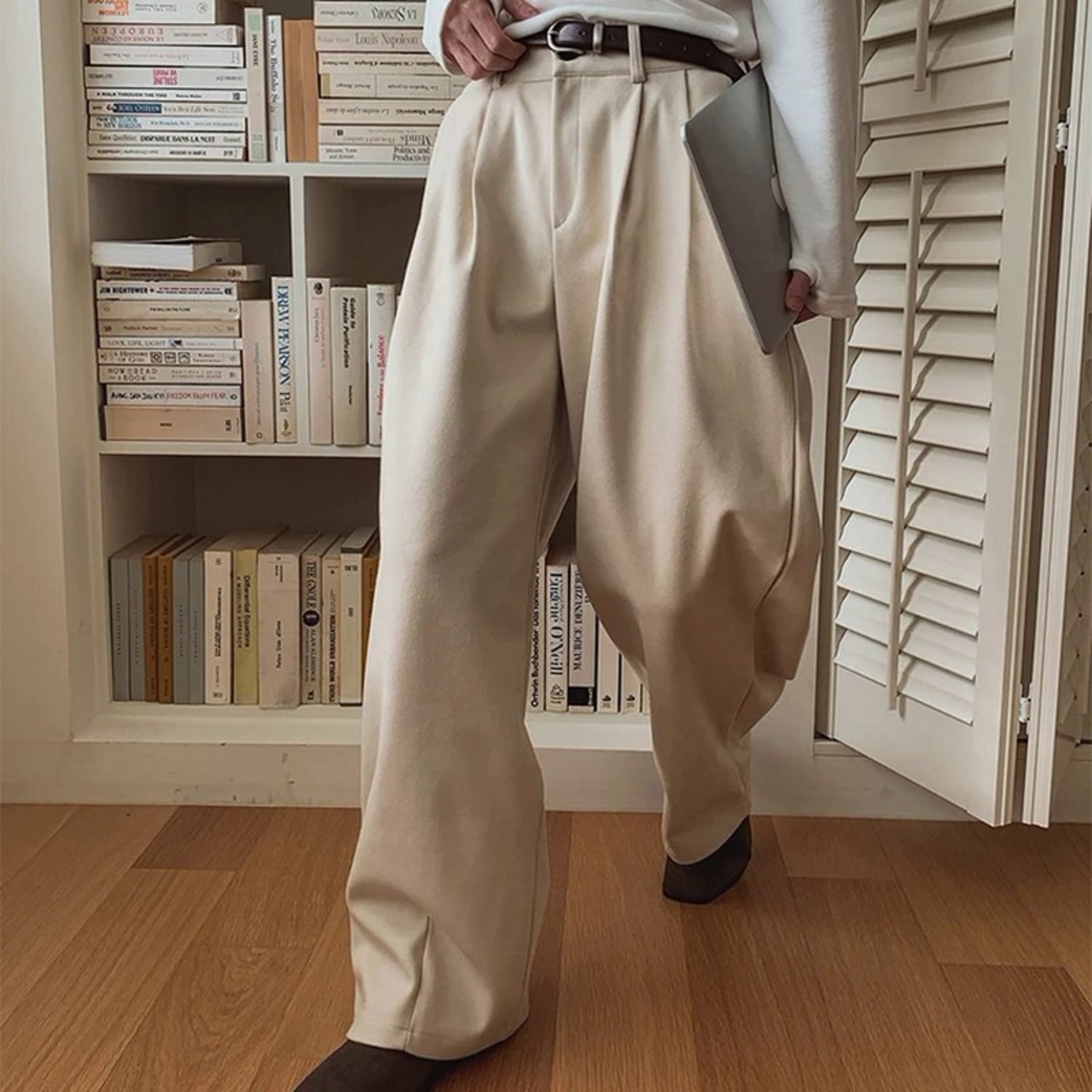 ワイドレッグスーツパンツ　1319