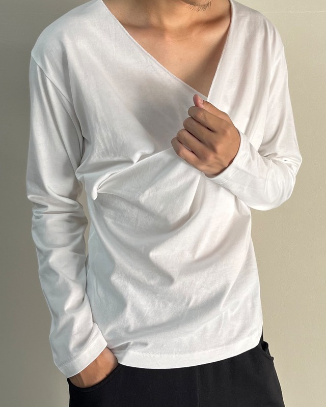 【agnes b HOMME】layered long sleeve top