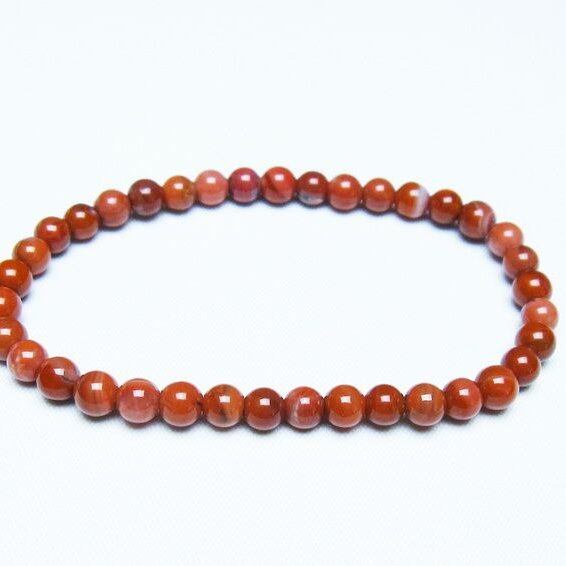 ナンホーンアゲート ブレスレット 5mm アゲート ブレス 一点物 メール便可 [M便 1/10] 111-47500