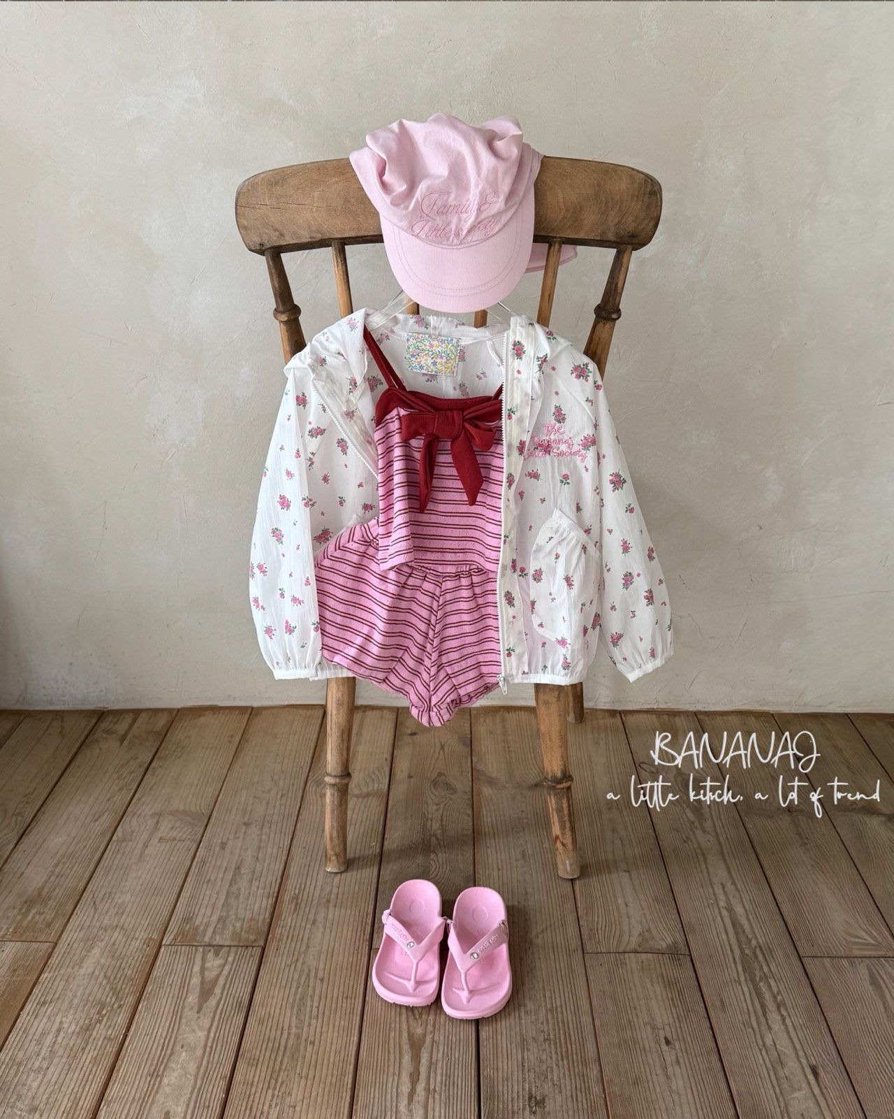 [BananaJ] Pippi Ribbon Top / [바나나제이] 삐삐리본탑