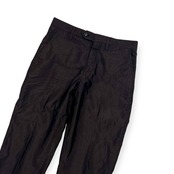 イタリア製 シルク100% LANVIN PARIS ランバン スラックスパンツ 44/ダークグレー メンズ