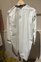 BESTE Qualitats Washe ホワイトコットンシャツドレス
