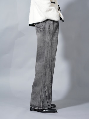 【ALUDE SELECT】front line flare denim