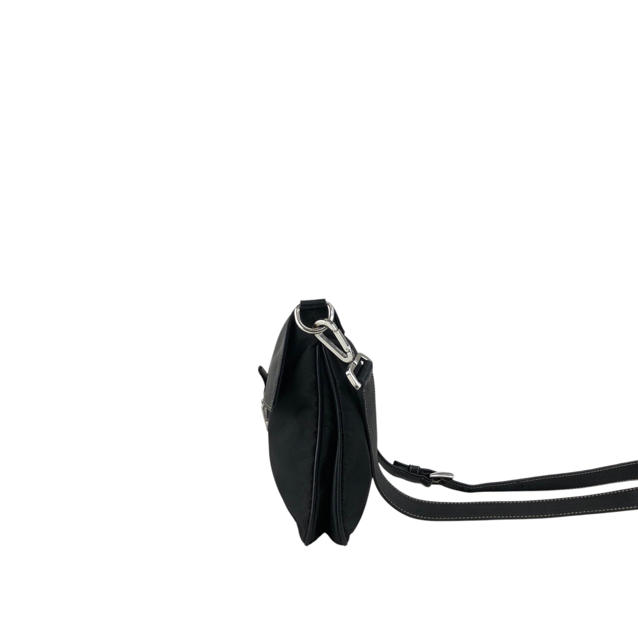 PRADA プラダ ショルダーバッグ ブラック プッシュロック レザー