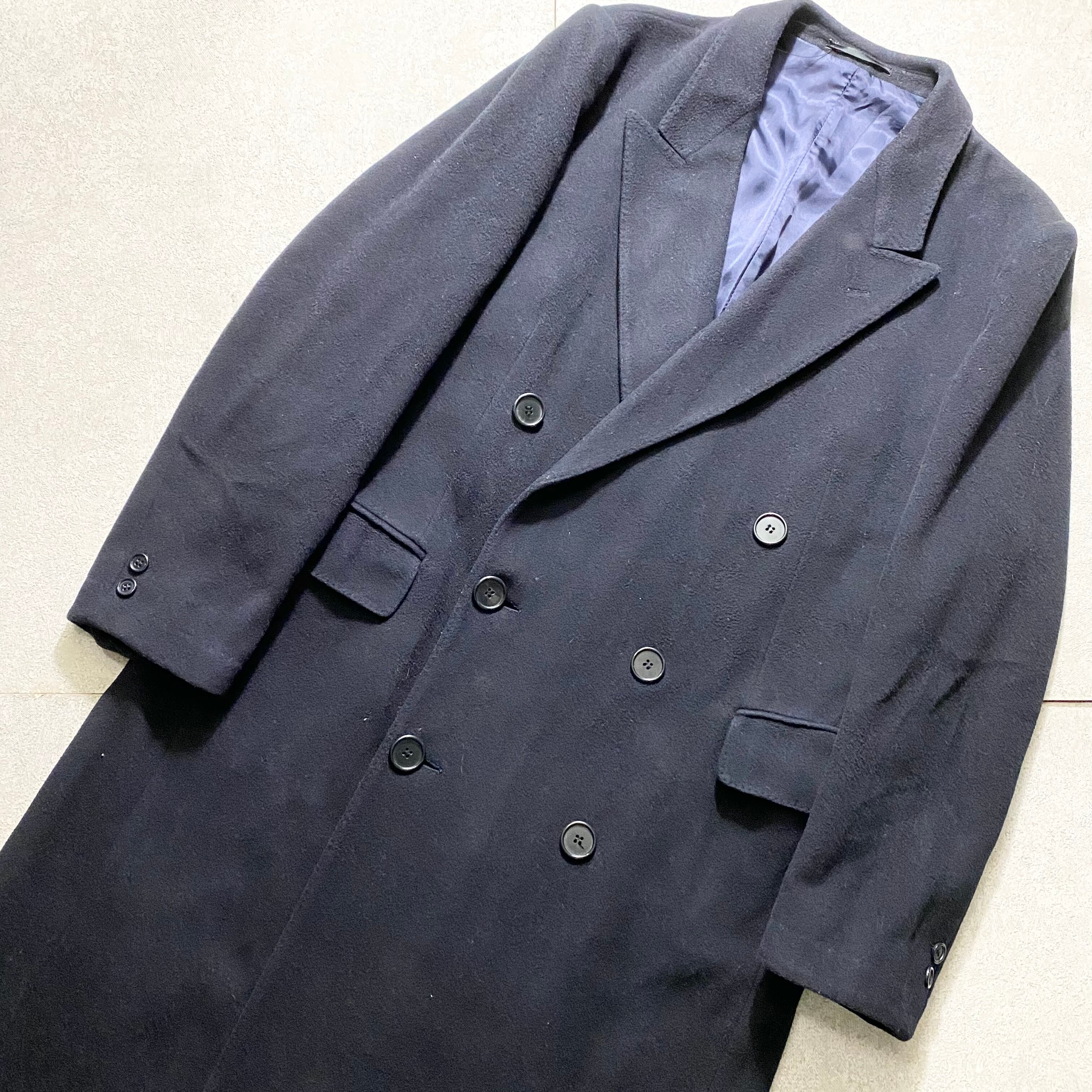 vintage YVES SAINT LAURENT double breasted cashmere wool coat