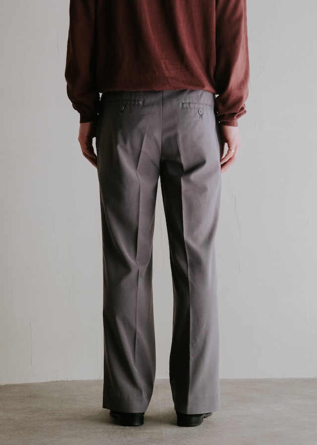 wide straight center crease slacks