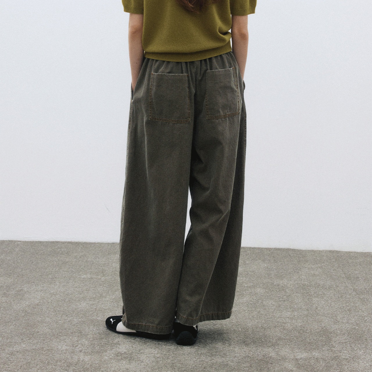 Wide Leg Pants 【4color】 T3585