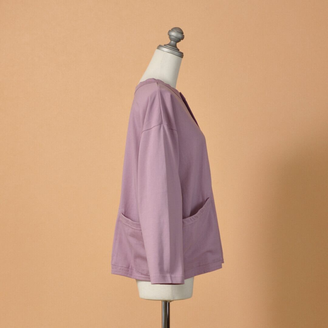 快晴堂 カイセイドウ Girl's 前後2WAYカーディガン・ラベンダー