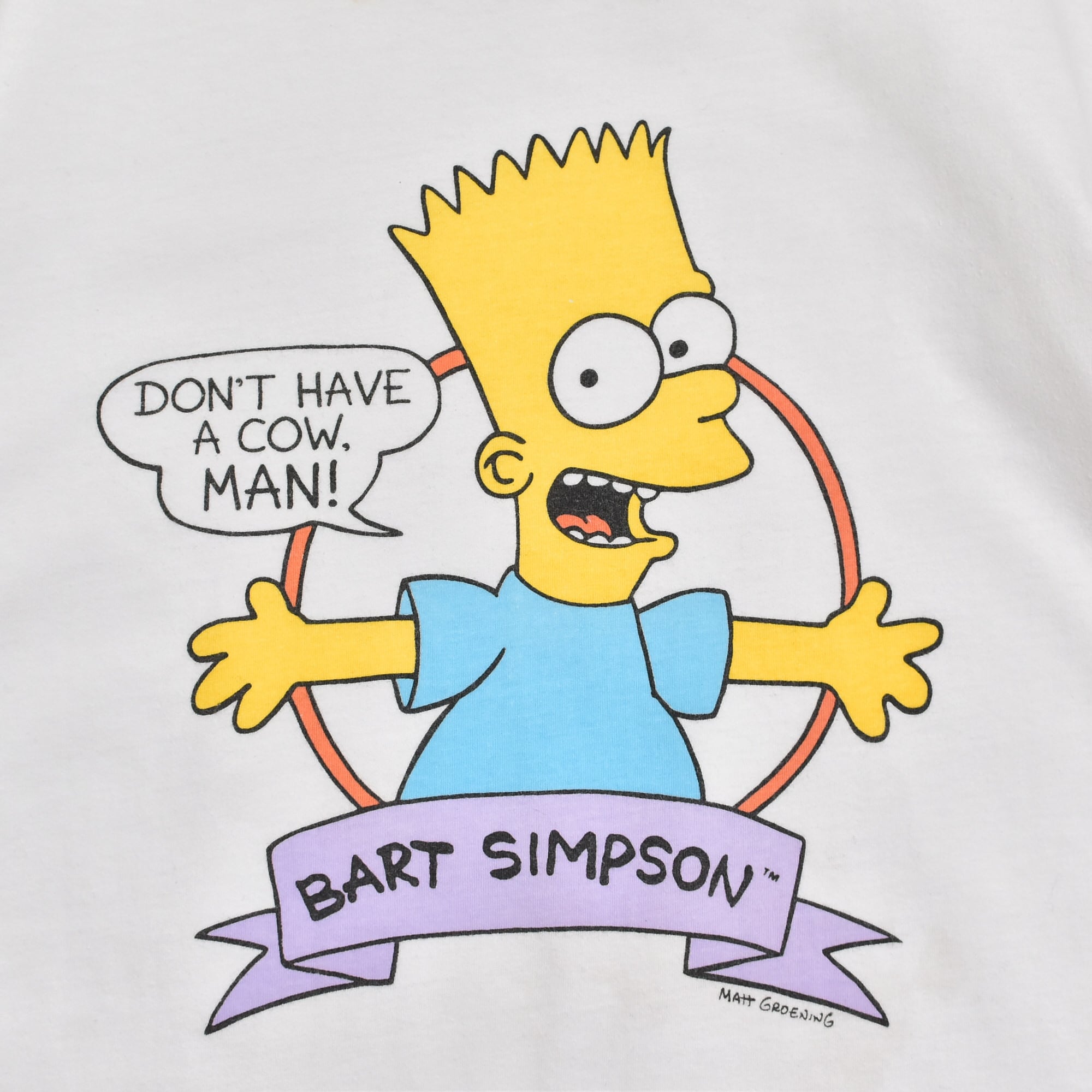00s the SIMPSONS BART print ringer T-shirt | 古着屋 grin days