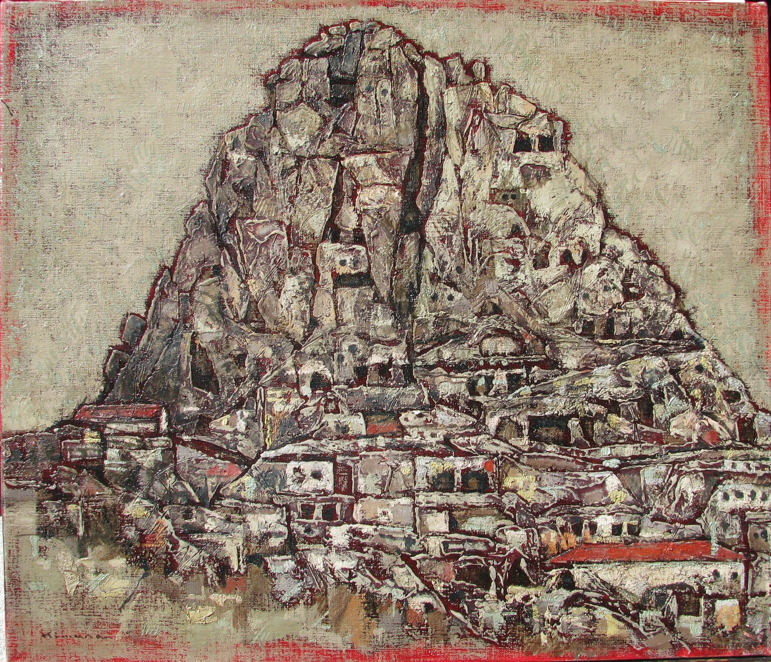 ☆大澤哲郎「忘却の淵」to-482 F50号油彩 初期作 第26回全日本学生油絵