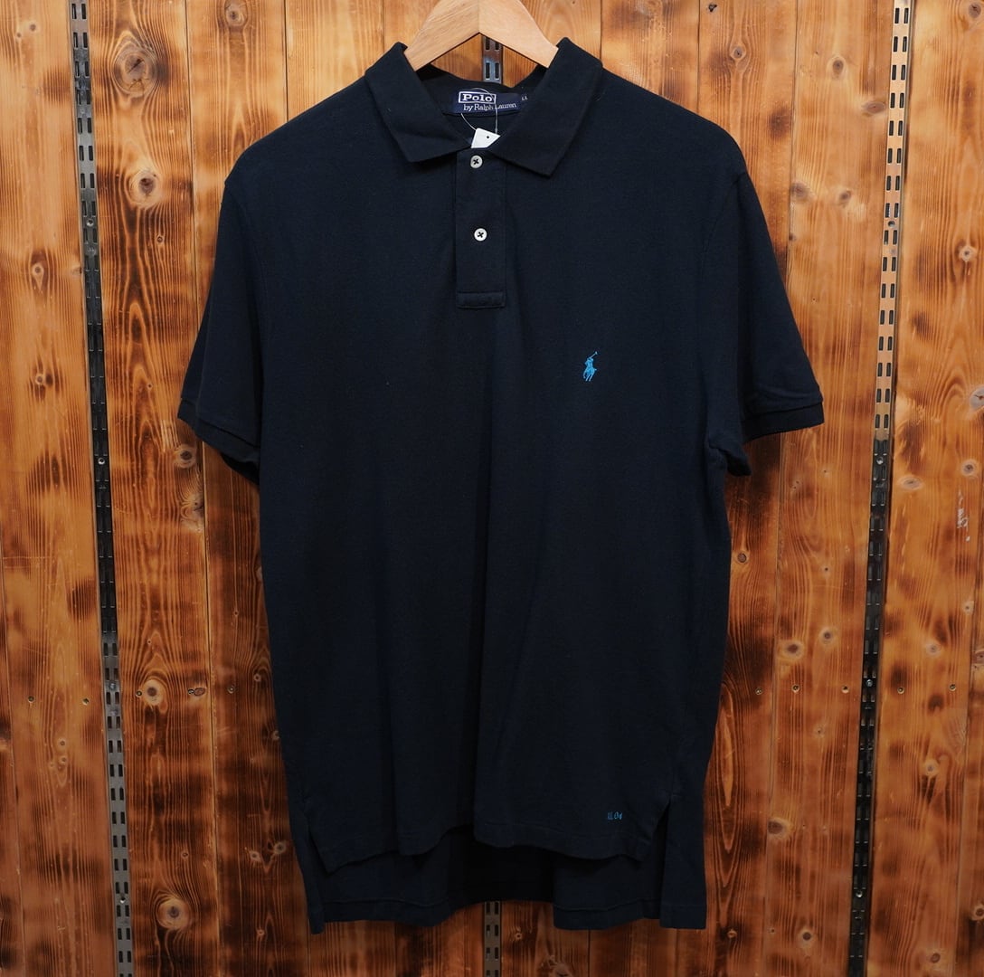 04年 ralphlauren ポロシャツ 黒 ブラック LL/ラルフローレン