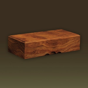 化粧木箱 板杢 ブビンガ（アフリカ/熱帯アメリカ産）【手作り/木の箱】