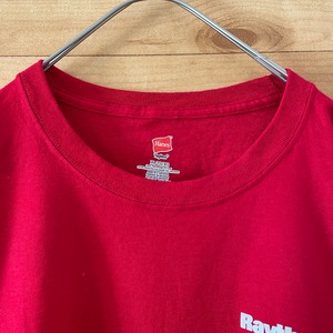 【Hanes】企業系 Tシャツ ワンポイント バックプリント XL ビッグサイズ US古着 アメリカ古着