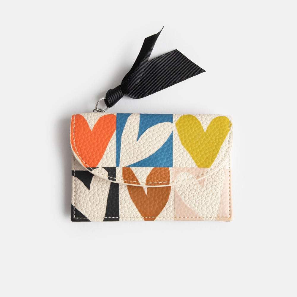 MULTI CHECKMATE HEARTS CARDHOLDER COIN PURSE_CCP123