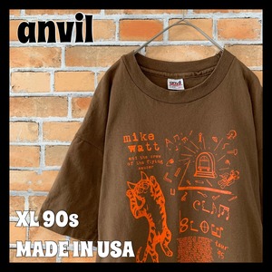 【anvil】90s ビンテージ ツアー バンドTシャツ USA古着 XL