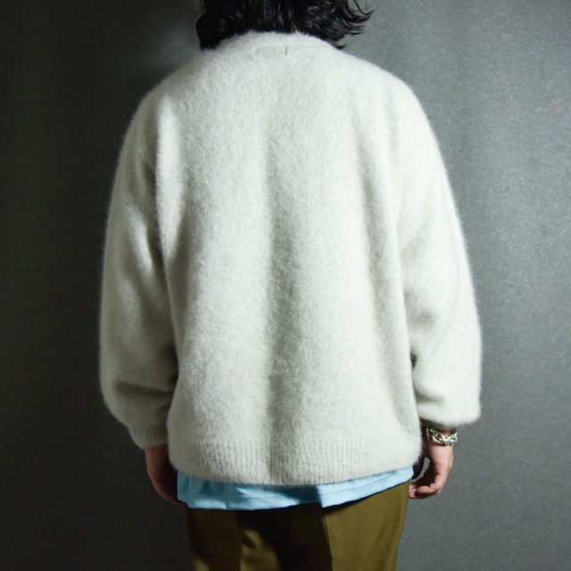 【intch.】"Renard" Blue Fox Vneck Cardigan インチ ルナール ブルーフォックス Vネック カーディガン