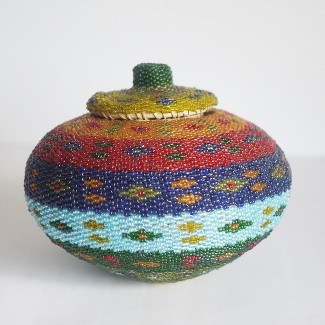 ビーズバスケット バリクラフト ヴィンテージインドネシア