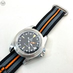 Barracuda ストラップ  "Black Grey Black & Orange" 20mm 腕時計ベルト