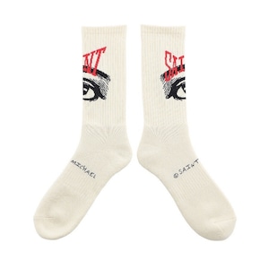 【SAINT MICHAEL】SM-YS8-0000-102/SOCKS/EYE/ECRU