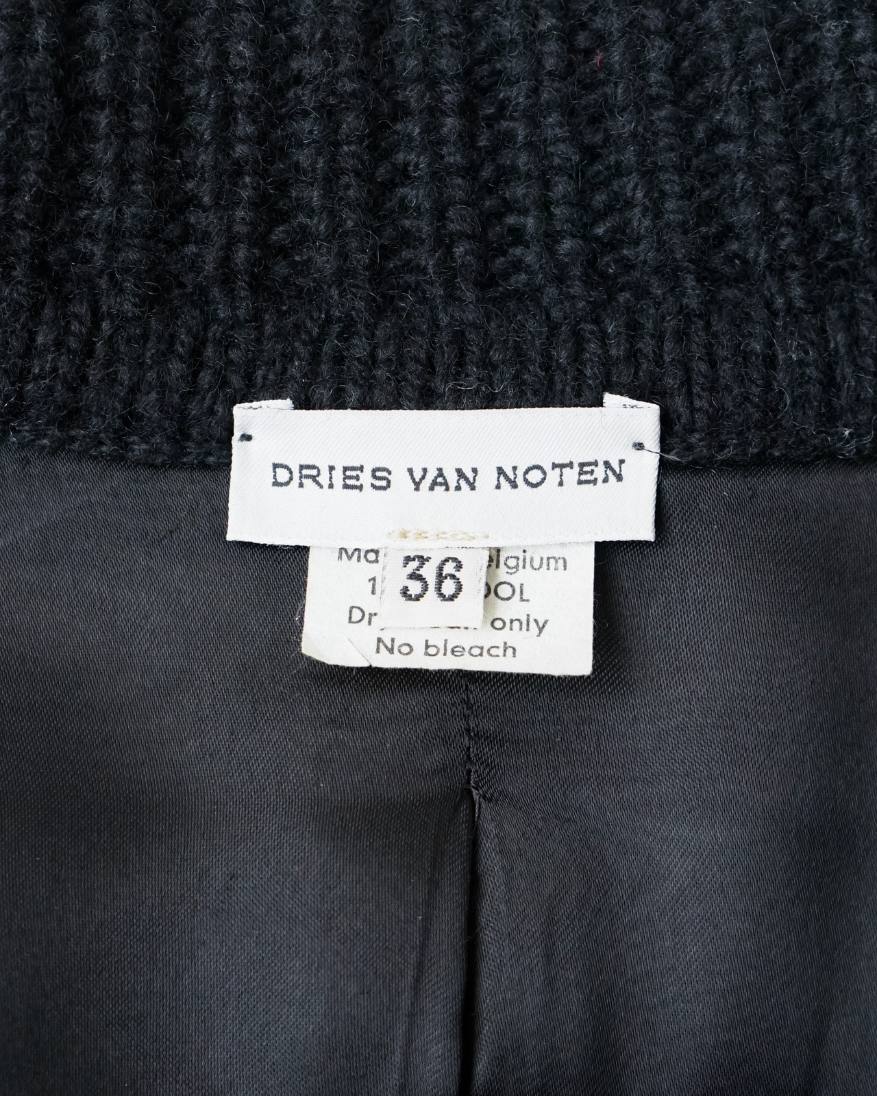 〈DRIES VAN NOTEN〉Belted Knit Jacket
