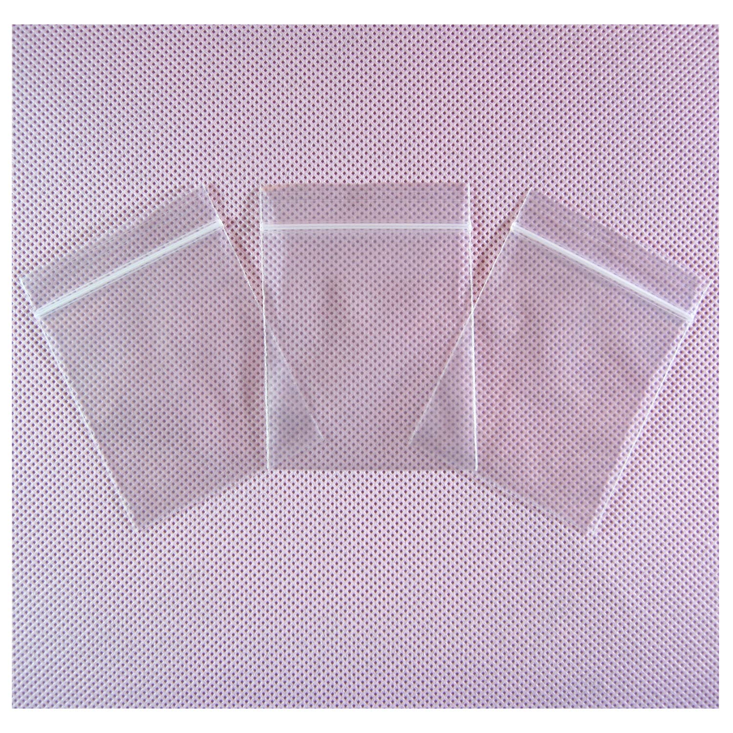 XSY 透明包装袋 合計サイズ 40 x 65mm 500枚 片面厚み0.05mm (2 Mil) 収納保存用バッグ