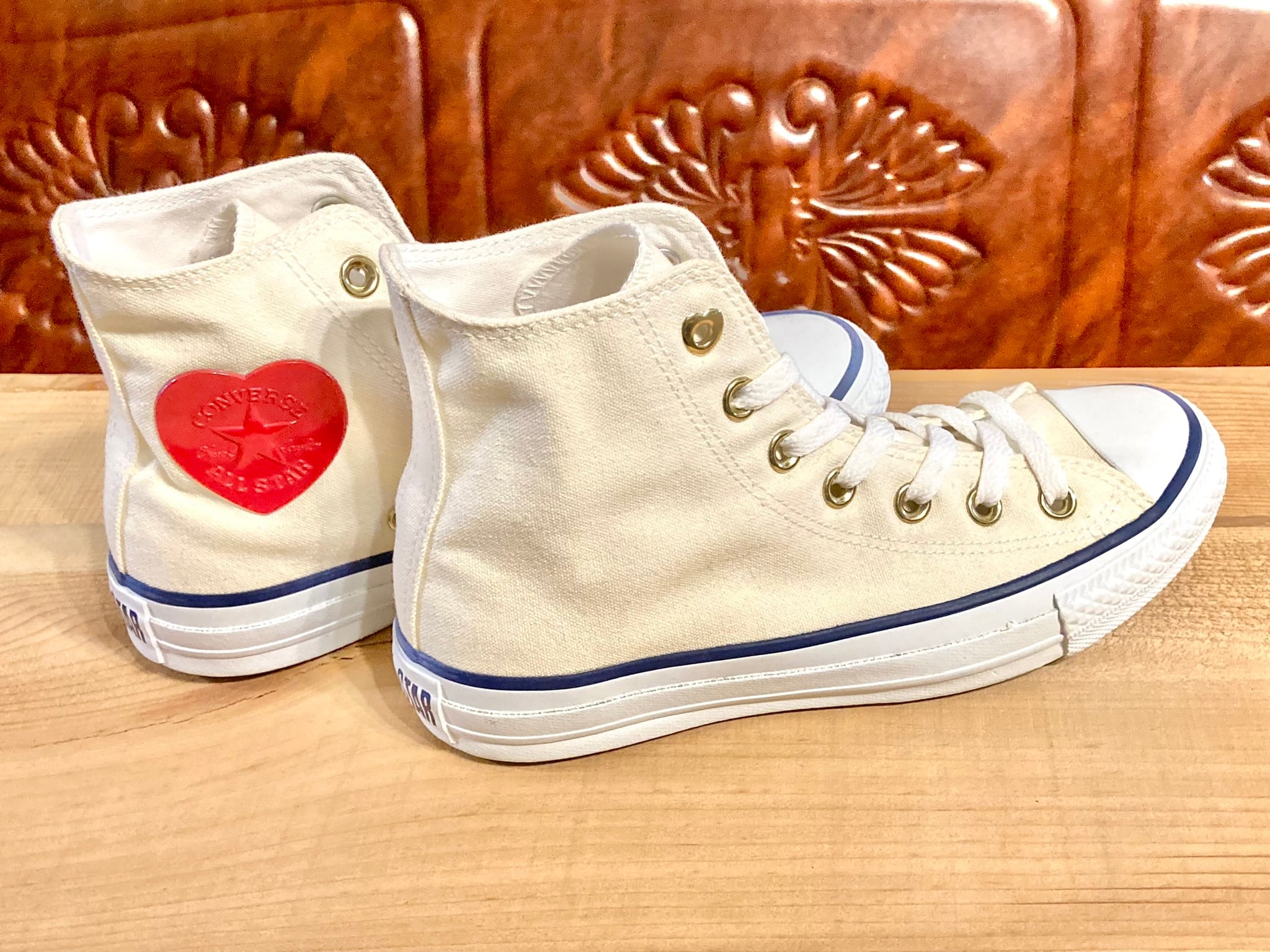 converse（コンバース） ALL STAR HEART PATCH（オールスター ハートパッチ） 白/紺 4.5 23.5cm ハイカット  2310 | freestars