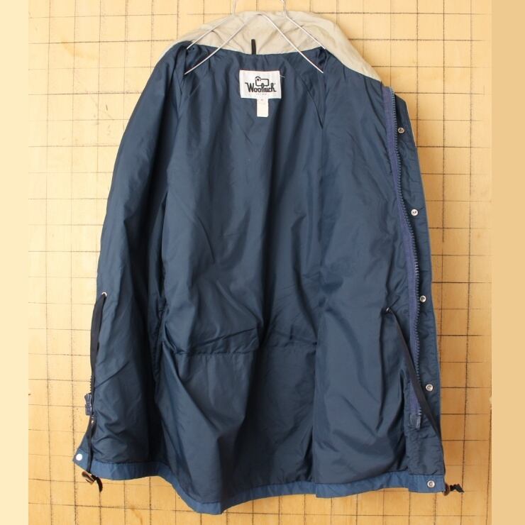 美品 Woolrich 米国製 ワークジャケット S ネイビー ウールリッチ