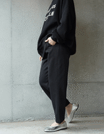 【裏起毛なし！】Pin-tuck Jogger Pant_Ivoryのみ
