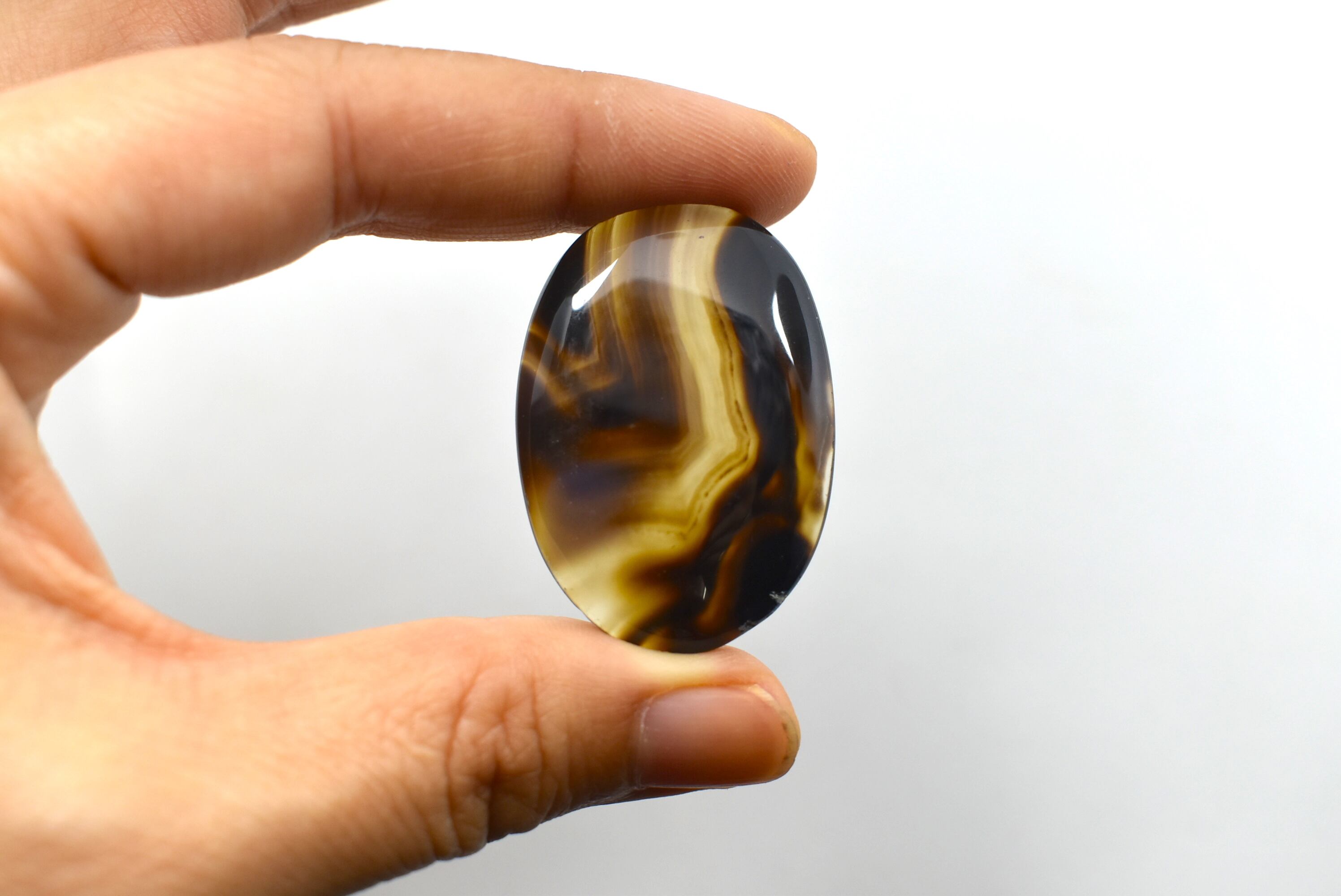 瑪瑙ボツワナアゲート ルース カポジョン (bage001)