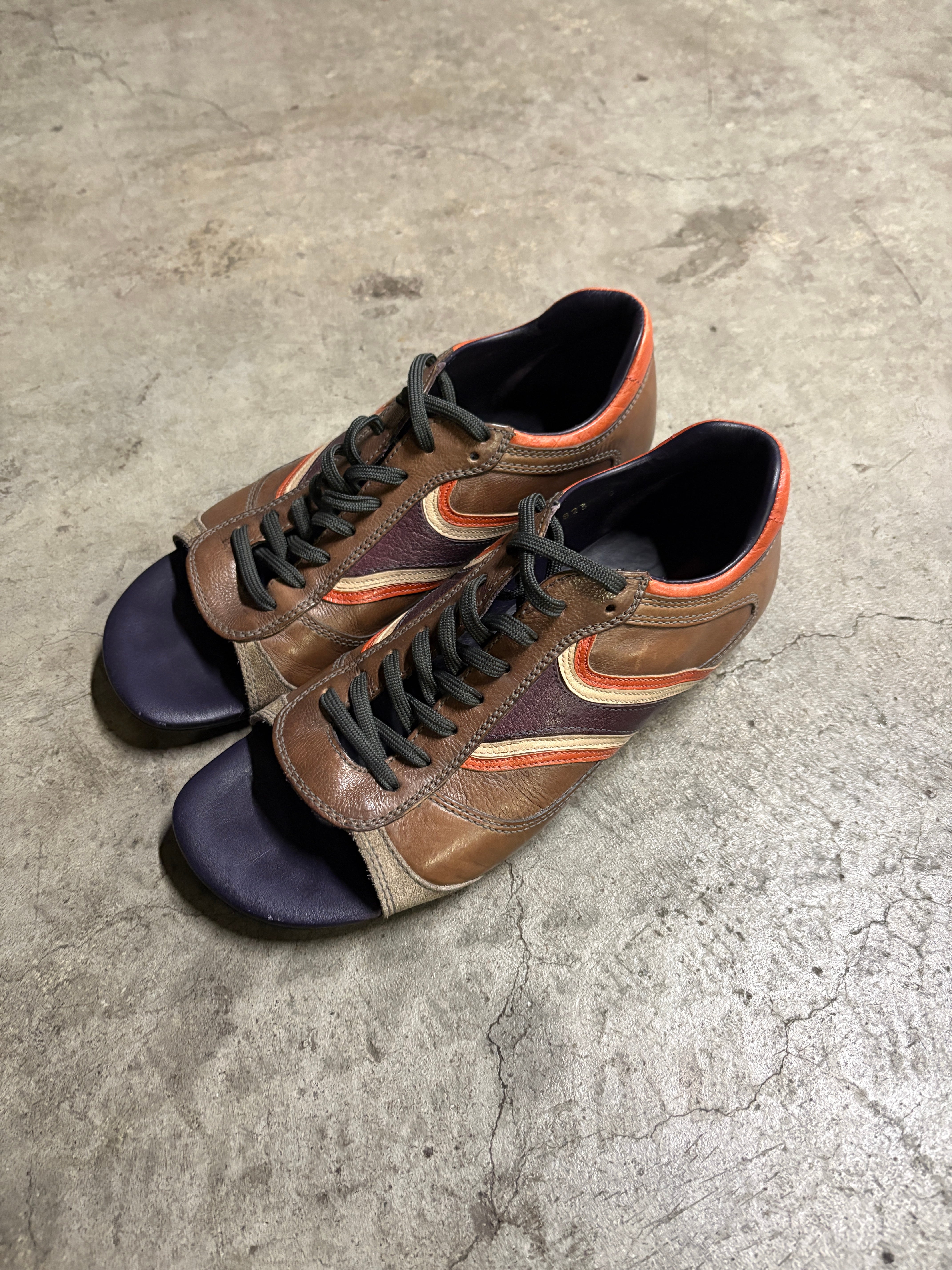 PRADA square toe velcro leather shoes | epicyard