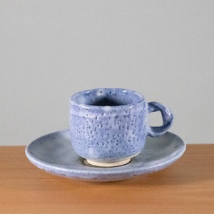 青志野 コーヒーカップ　　Blue Shino Coffee Cup