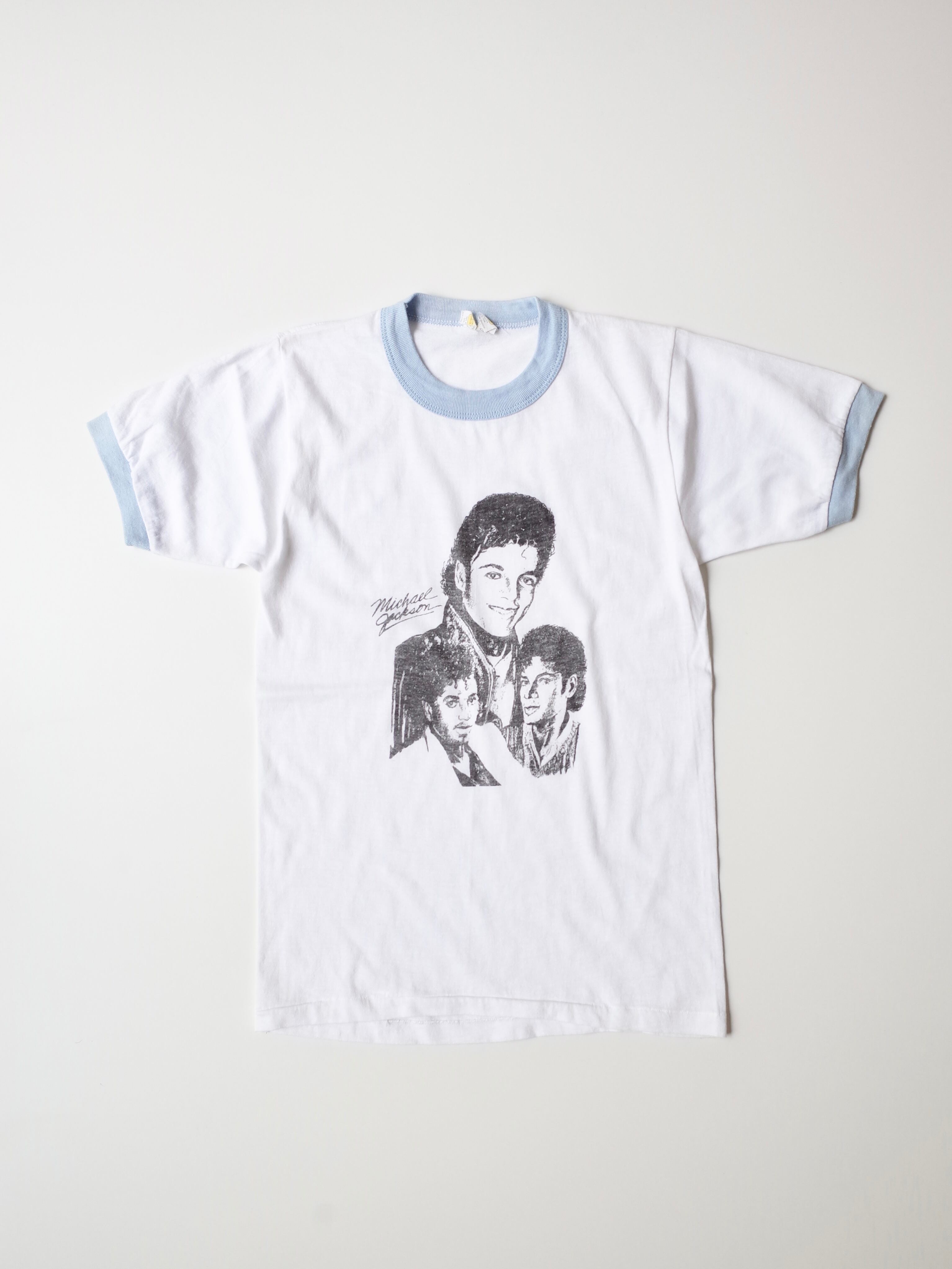 80s Michael Jackson ringer tee