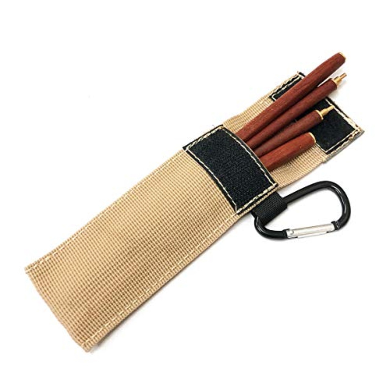 SUNDICK 携帯用木製箸 天然マホガニー材使用 長さ205mm マイ箸 ジョイント箸 経済的 エコ箸 お弁当 外食 登山やキャンプに エコ活動 収納袋付