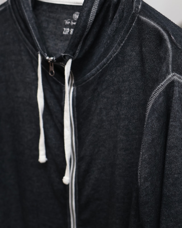 thumbhole zip-up hoodie