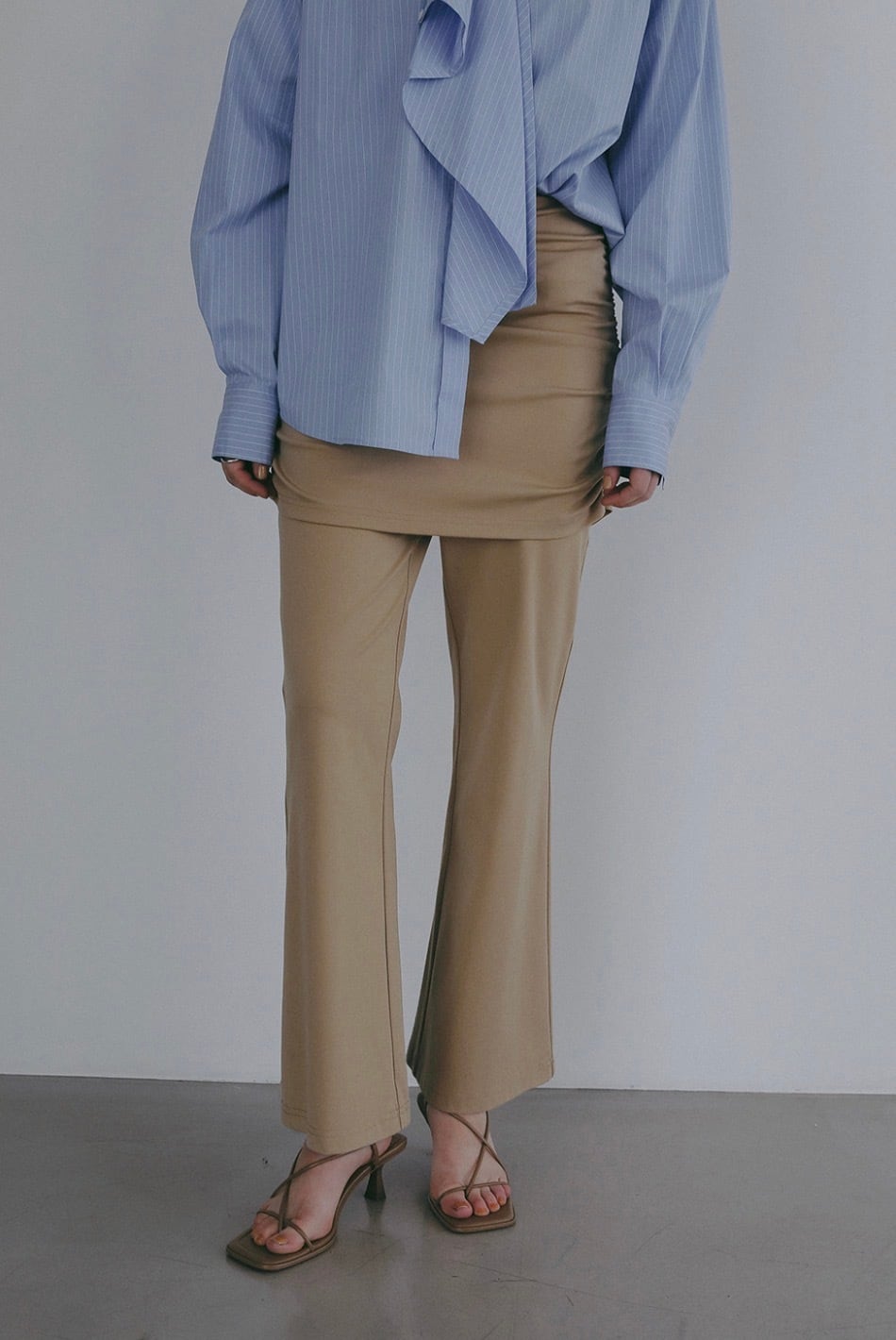 WILLFULLY: whip shirring stripe 2way tops | Treasure Planet