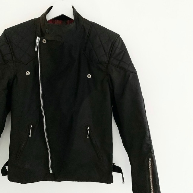 ENGLAND 70s vintage"Belstaff-Rebel"double breasted waxed cotton riders  jacket DEAD STOCK | ANDANTE ANDANTE e-boutique