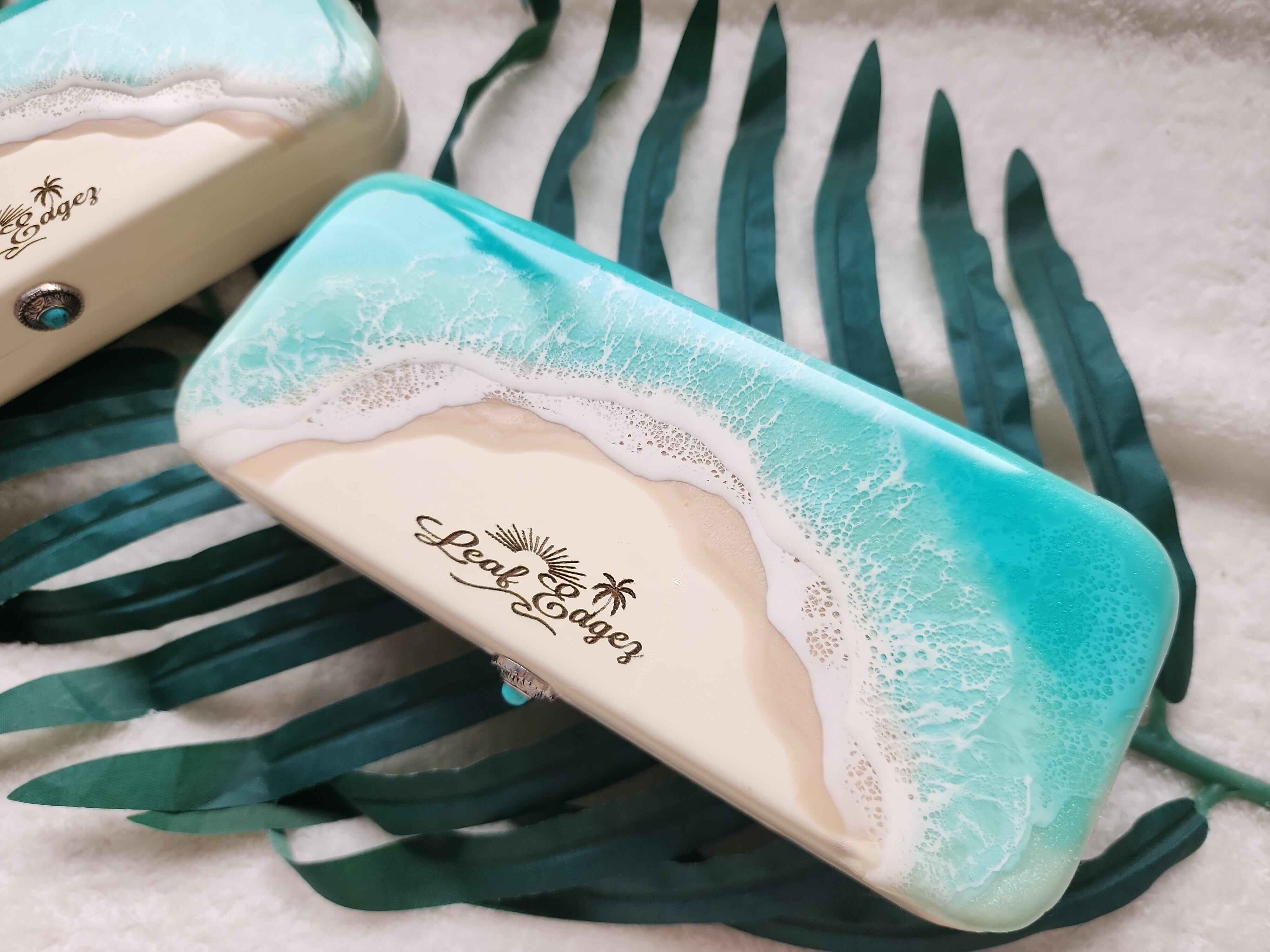 471.オーシャンレジンアート メガネ、サングラスケース