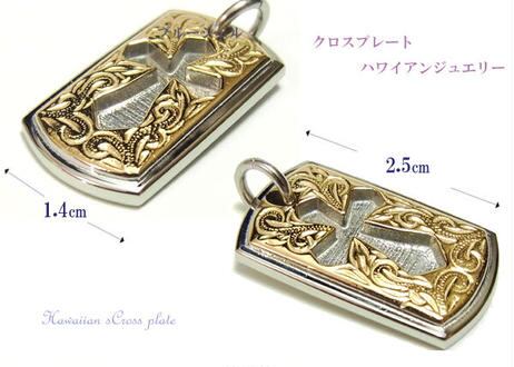 ハワイアンジュエリー ペンダント クロス ネックレス プルメリア 