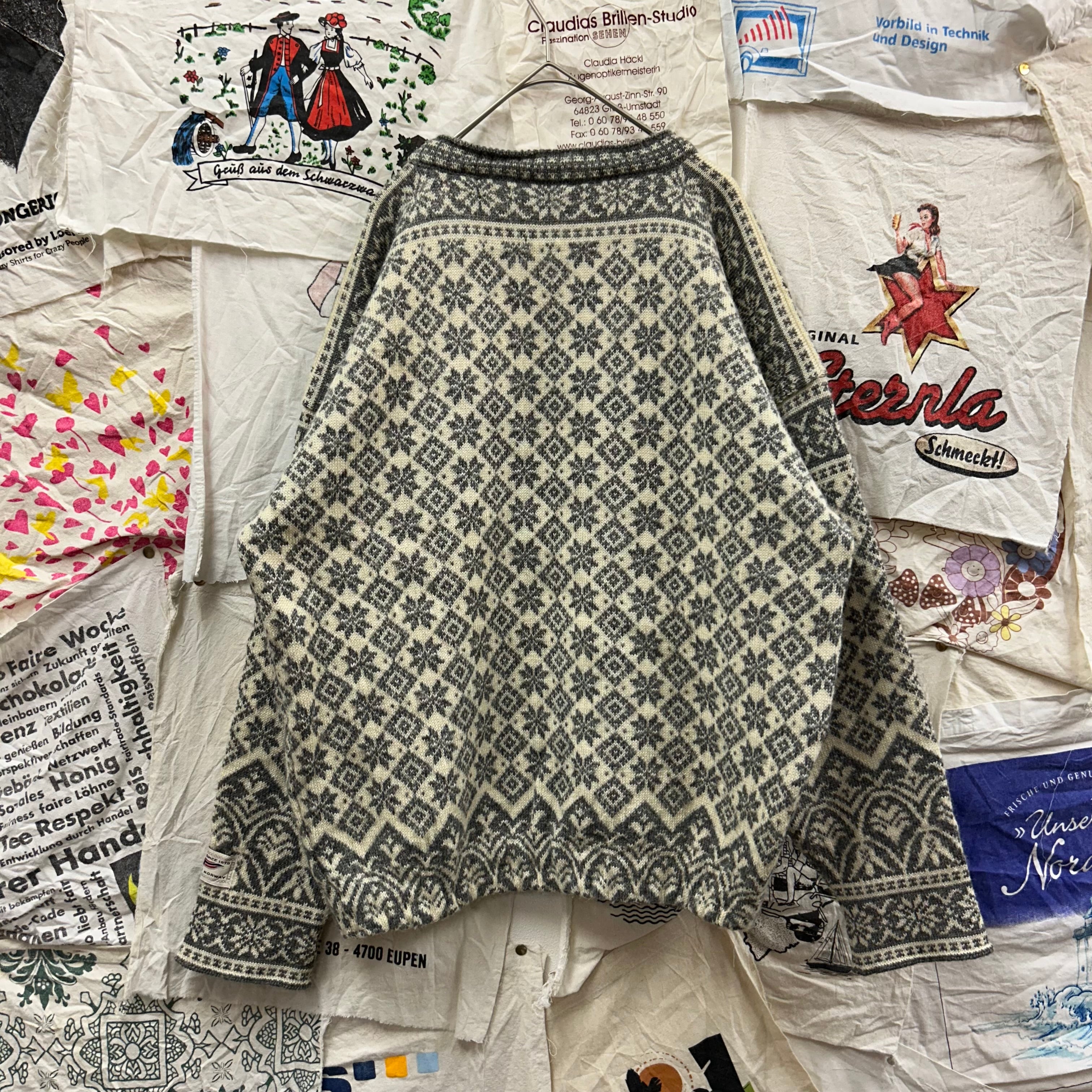 90s ノルディックニット セーター アイボリー 古着 vintage 80〜90s DALE of Norway ノルディック柄ニット | 古着屋PENNY