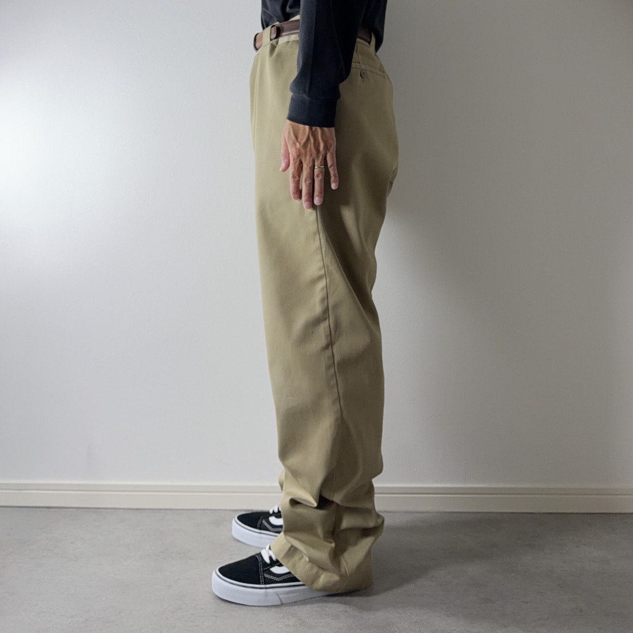 80s Dickies 874 work pants "made in USA" beige [W37.5L31.5相当] 古着 - 18