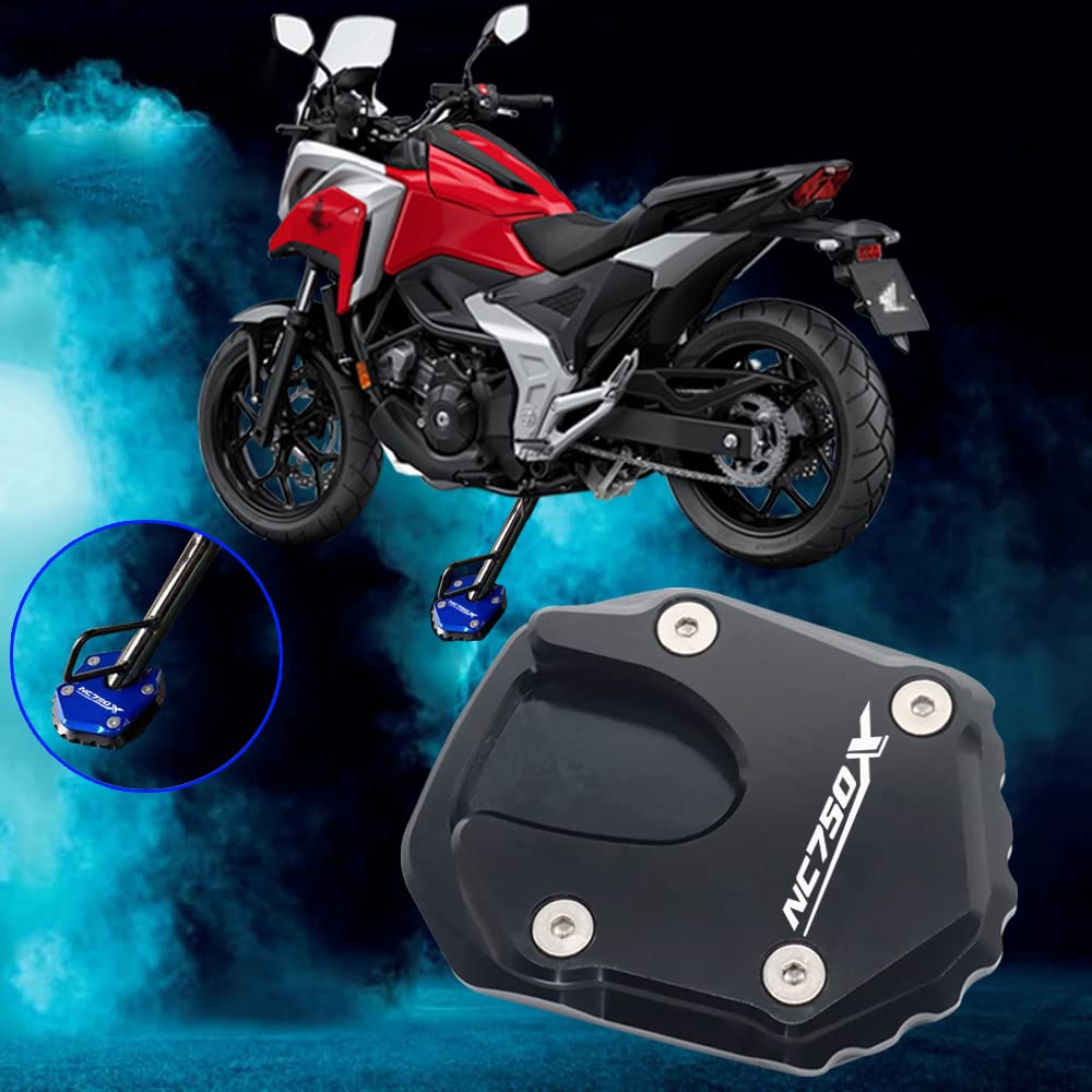 Zuture 2022ForホンダNC750X NC750X NC750X 2021-2022オートバイCNCキックスタンドサイドスタンド拡大延長パッドサポートアクセサリー
