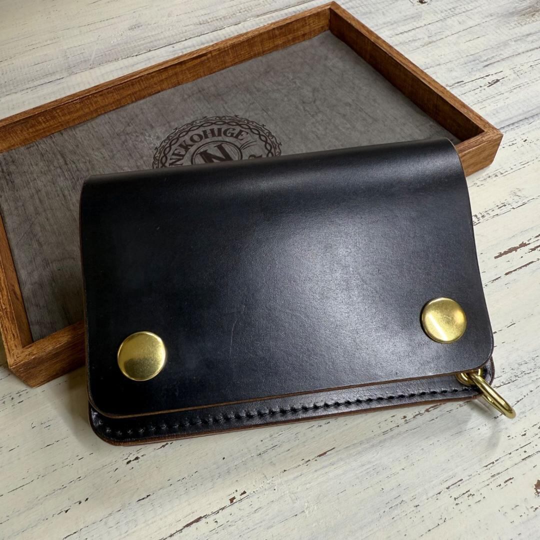 トラッカーウォレット ロング 3層】 TALON ブライドルレザー ゴールド