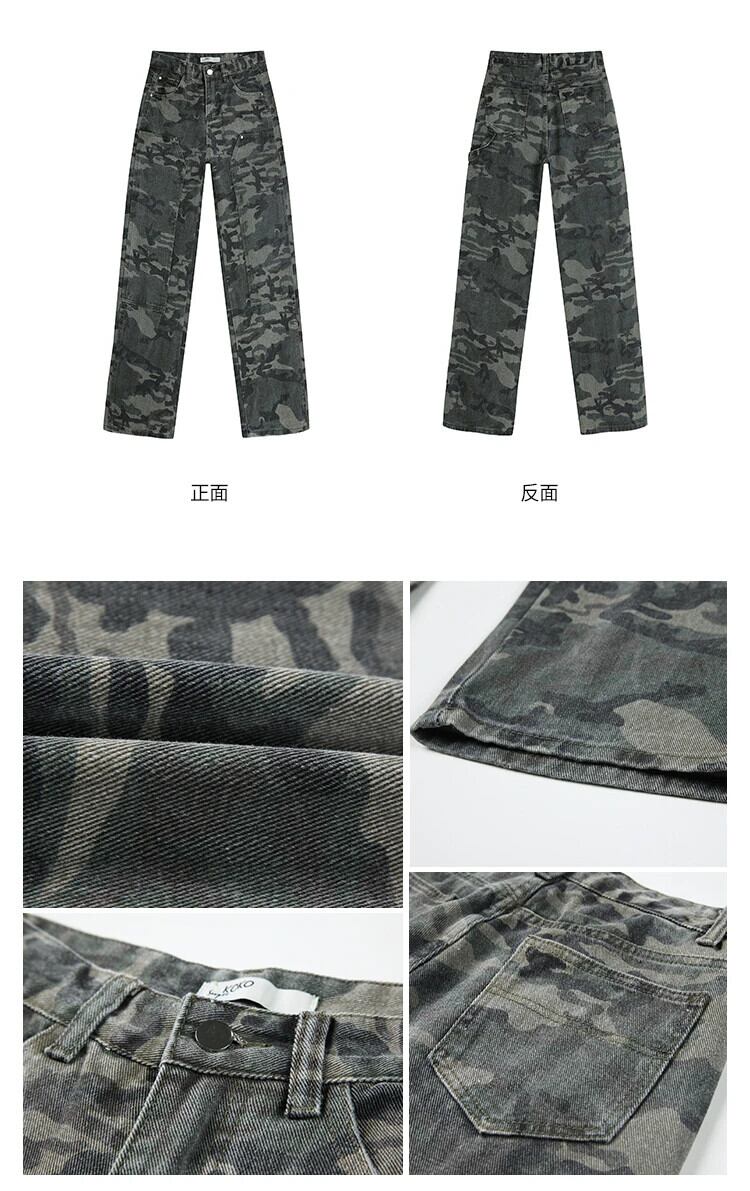 【希少】TrueReLiguon Ricky 迷彩デニムパンツ USA製 gossip!ロサンゼルス ジーンズ デニム デニムパンツ Y2K 迷彩柄