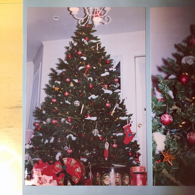 クリスマスオーナメントとクリスマス柄帽子箱のセット (211116)