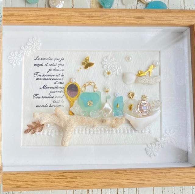 【ガラスフレーム作品】"気分を上げよう。"