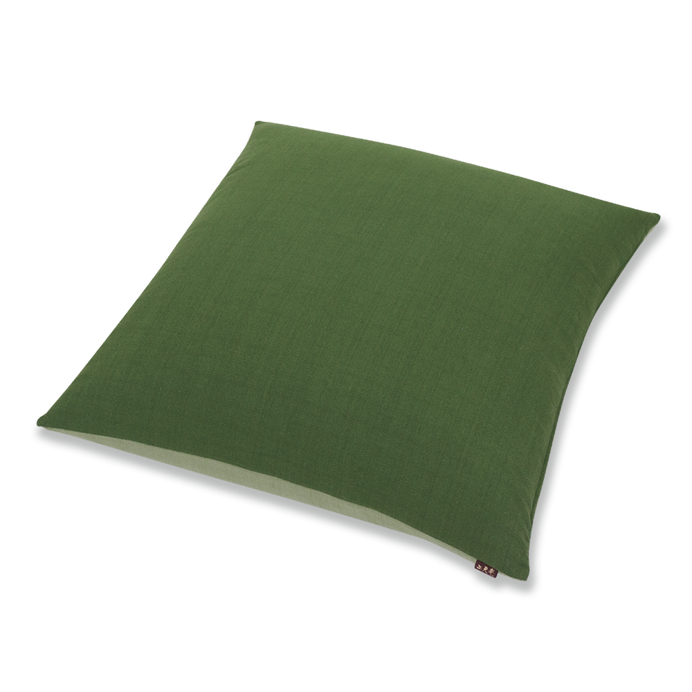 色あそび リバーシブル 座布団(カバーのみ) GG(利休)×GN(利休ねず)50×50(クッション対応)